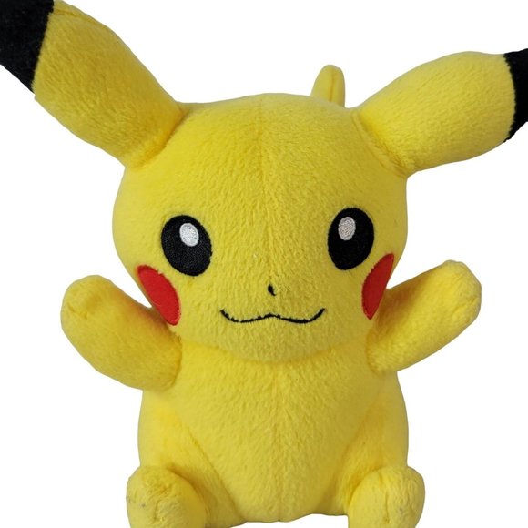 Pokemon Pikachu Plush Yellow 9" Stuffed Animal Toy 2013 Tomy Nintendo - Picture 2 of 11